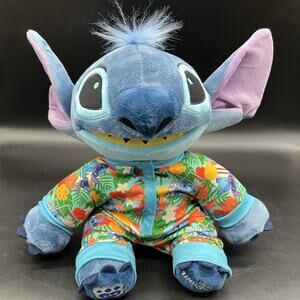 Disney Stitch Plush 12” Build A Bear BAB with Authentic Hawaiian Pajamas 2022